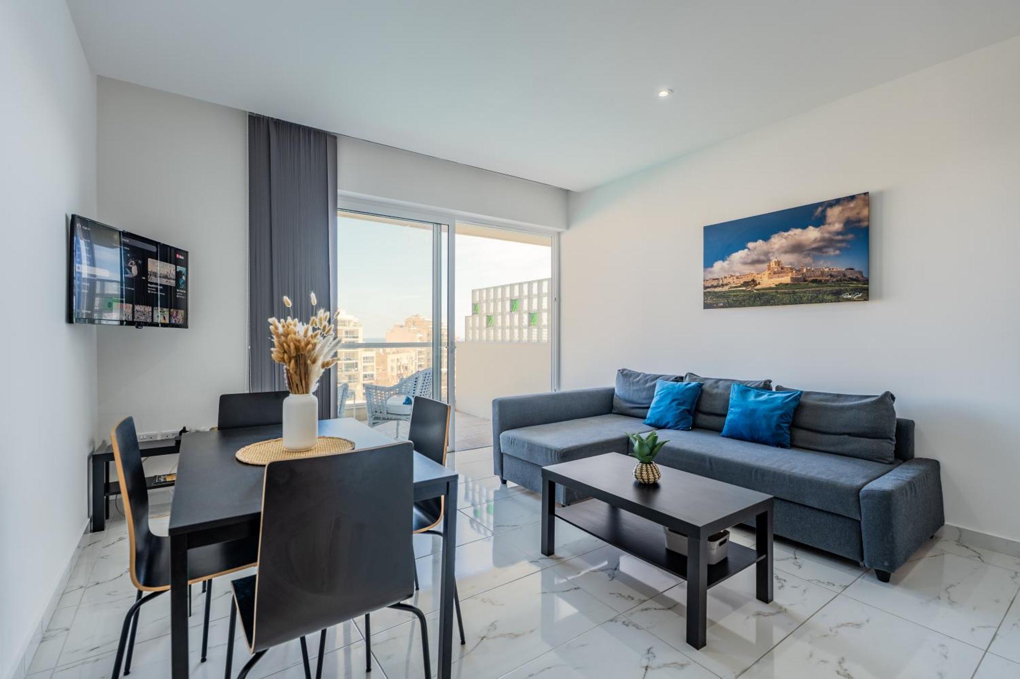Impressive View 2br Flat In St Julian's Bay By Arcobnb Apartman